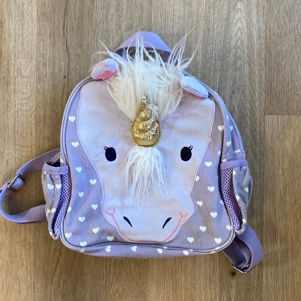 Mackenzie Classic Critter Purple Unicorn Pre-K Backpack